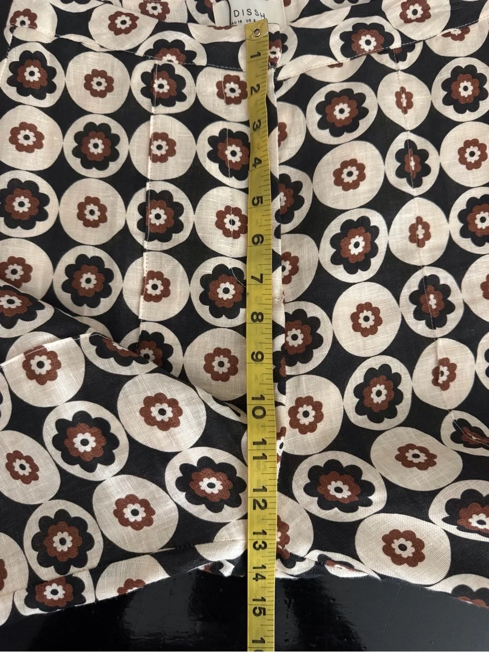 NWT DISSH Dixon Floral Linen Flare Pants - Picture 9 of 16
